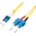 Lindy - Patch cable - SC single-mode (M) to LC single-mode (M) - 3 m - fibre optic - duplex - 9  /  125 micron - OS2 - halogen-free