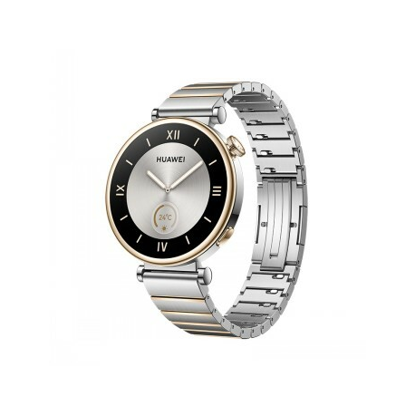 Huawei Watch GT 4 - 41 mm - stainless steel - smart watch with strap - wrist size: 120-190 mm - display 1.32" - NFC, Bluetooth - 37 g - silver - 0