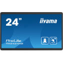 iiyama ProLite TW2424AS-B1 - LED monitor - 24" (23.6" viewable) - stationary - touchscreen - 1920 x 1080 Full HD (1080p) @ 60 Hz - IPS - 1000:1 - 14 ms - HDMI - speakers - black, matte