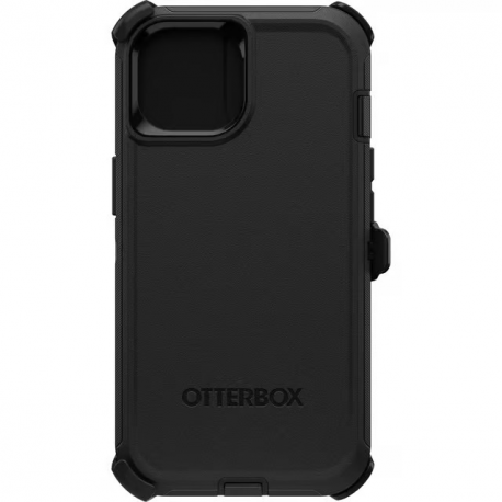 OtterBox Defender Series - Back cover for mobile phone - MagSafe compatibility - polycarbonate, synthetic rubber - black - for Apple iPhone 13, 14, 15 - 2