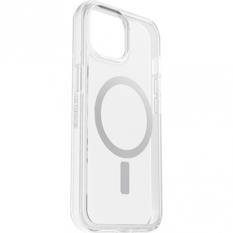 OtterBox Symmetry Series - Back cover for mobile phone - MagSafe compatibility - polycarbonate, synthetic rubber - clear - for Apple iPhone 14 Plus, 15 Plus - 1