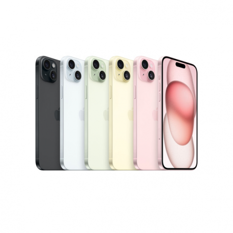 Apple iPhone 15 Plus - 5G smartphone - dual-SIM  /  Internal Memory 512 GB - OLED display - 6.7" - 2796 x 1290 pixels - 2x rear cameras 48 MP, 12 MP - front camera 12 MP - green - 5