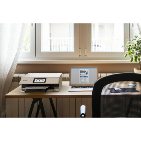 Canon PIXMA TS8751 - Multifunction printer - colour - ink-jet - Legal (216 x 356 mm) (original) - A4 / Legal (media) - up to 15 ipm (printing) - 200 sheets - USB 2.0, Wi-Fi(ac) - white - 4