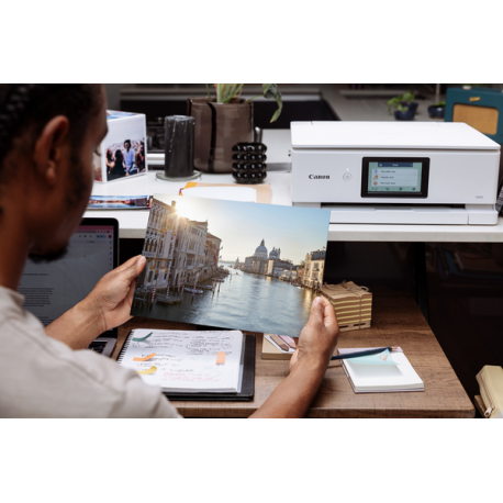 Canon PIXMA TS8751 - Multifunction printer - colour - ink-jet - Legal (216 x 356 mm) (original) - A4 / Legal (media) - up to 15 ipm (printing) - 200 sheets - USB 2.0, Wi-Fi(ac) - white - 7