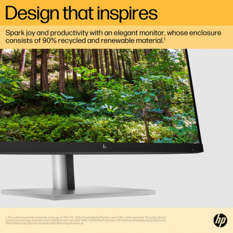 HP E24u G5 - E-Series - LED monitor - 23.8" (23.8" viewable) - 1920 x 1080 Full HD (1080p) @ 75 Hz - IPS - 250 cd / m² - 1000:1 - 5 ms - HDMI, DisplayPort, USB-C - black head, black and silver (stand) - 19
