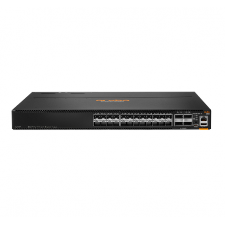 HPE Aruba Networking CX 8100 24x10G SFP+ 4x40 / 100G QSFP28 Switch - Switch - L3 - Managed - 24 x 1 Gigabit  /  10 Gigabit SFP  /  SFP+ + 4 x 40 Gigabit QSFP+  /  100 Gigabit QSFP28 - front to back airflow - rack-mountable - 0