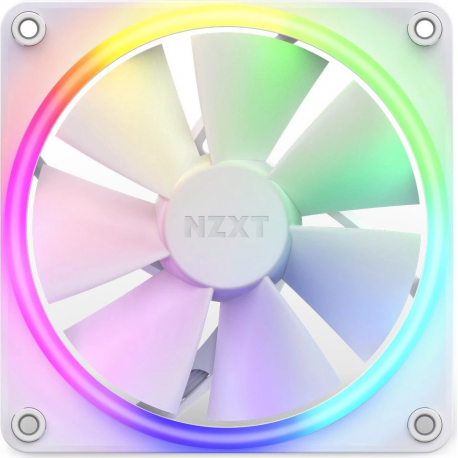 NZXT F Series F120 RGB Triple Pack - Case fan - 120 mm - matt white - 6