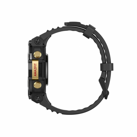 Amazfit T-Rex 2 - Astro black and gold - smart watch with strap - silicone - wrist size: 140-205 mm - display 1.39" - Bluetooth - 66.5 g - 3
