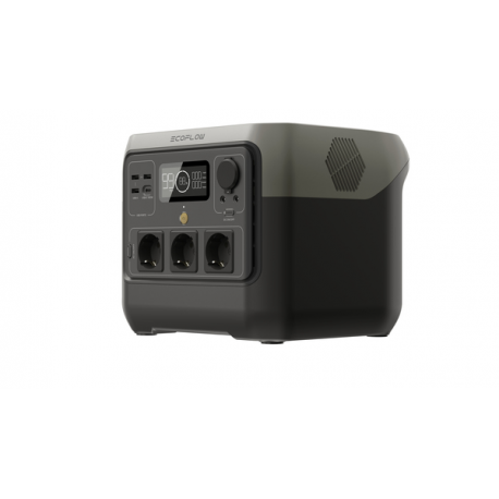 EcoFlow RIVER 2 Pro - Portable power station - AC 220-240 /  DC 11-50 / 12 / 24 V - 800 Watt - lithium iron phosphate - 768 Wh - Wi-Fi, Bluetooth - output connectors: 5 - European Union - 5