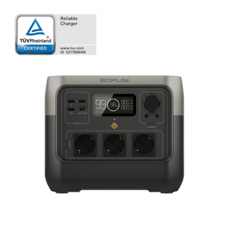 EcoFlow RIVER 2 Pro - Portable power station - AC 220-240 /  DC 11-50 / 12 / 24 V - 800 Watt - lithium iron phosphate - 768 Wh - Wi-Fi, Bluetooth - output connectors: 5 - European Union - 8