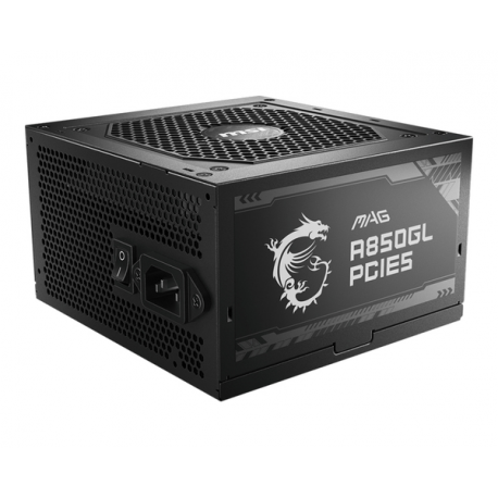MSI MAG A850GL PCIE5 - Power supply (internal) - ATX12V 3.0 /  EPS12V - 80 PLUS Gold - AC 100-240 V - 850 Watt - active PFC - 0