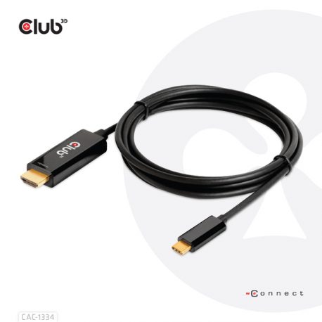 Club 3D - Adapter cable - HDMI male to 24 pin USB-C male - 1.8 m - active, 4K60Hz (4096 x 2160) support - 1
