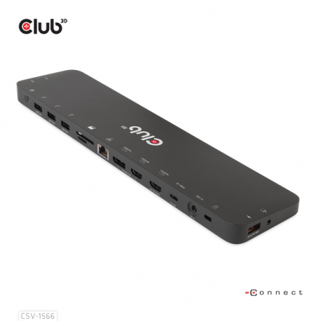 Club 3D - Docking station - USB-C - 2 x HDMI, DP - GigE - 120 Watt - 2