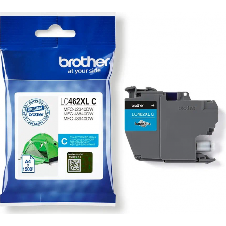 Brother LC462XLC - High capacity - cyan - original - ink cartridge - for Brother MFC-J2340DW, MFC-J3540DW, MFC-J3940DW - 2