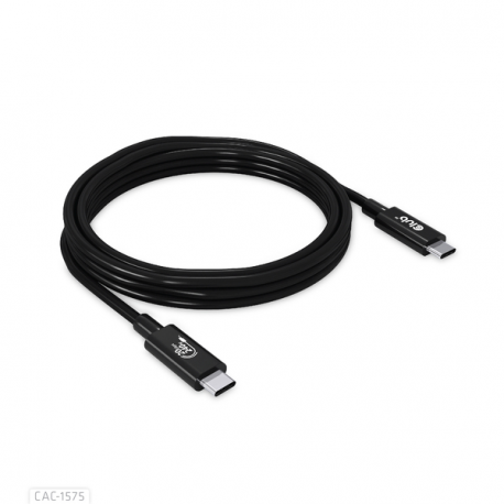 Club 3D - USB cable - 24 pin USB-C (M) to 24 pin USB-C (M) - USB4 Gen2x2 - 48 V - 5 A - 2 m - bi-directional, 4K60Hz support, up to 240W power delivery support, extended power range (EPR) - 5