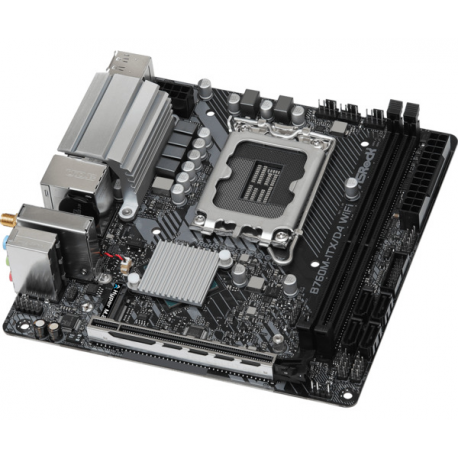 ASRock B760M-ITX / D4 WiFi - Motherboard - mini ITX - LGA1700 Socket - B760 Chipset - USB 3.2 Gen 1, USB-C 3.2 Gen 2x2 - Bluetooth, Gigabit LAN, Wi-Fi - onboard graphics (CPU required) - HD Audio (8-channel) - 3