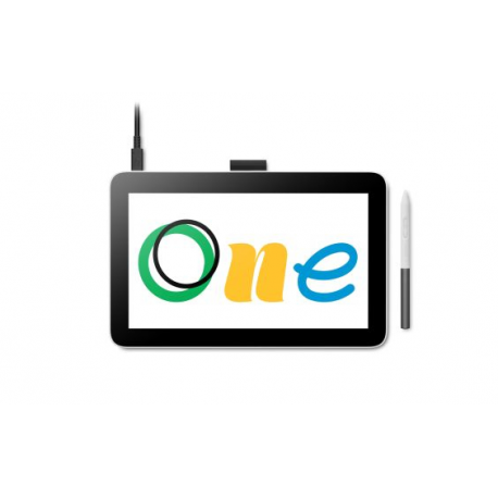 Wacom One 12 - Digitiser w /  LCD display - electromagnetic - wired - USB-C - 1