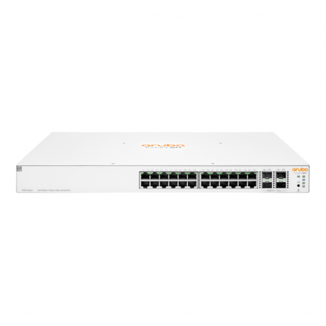 HPE Aruba Instant On 1930 24G Class4 PoE 4SFP / SFP+ 370W Switch - Switch - L3 - Managed - 24 x 10 / 100 / 1000 (PoE) + 4 x 1 Gigabit  /  10 Gigabit SFP+ - rack-mountable - PoE (370 W) - 0
