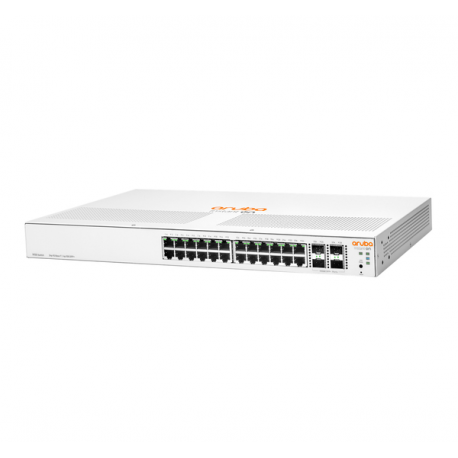 HPE Aruba Instant On 1930 24G Class4 PoE 4SFP / SFP+ 195W Switch - Switch - L3 - Managed - 24 x 10 / 100 / 1000 (PoE) + 4 x 1 Gigabit  /  10 Gigabit SFP+ - rack-mountable - PoE (195 W) - 2