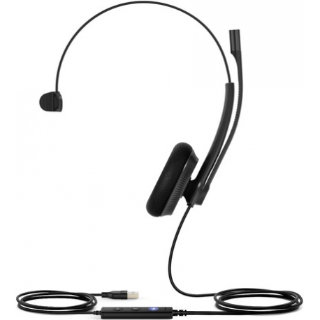 Yealink UH34 Lite Mono Teams - Headset - on-ear - wired - USB - black - 2