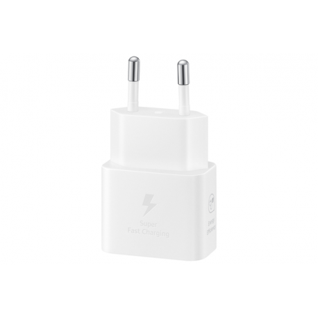 Samsung EP-T2510N - Power adapter - 25 Watt - 3 A - PD 3.0, PD/PPS, SFC (24 pin USB-C) - on cable: USB-C - white - 1