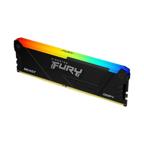Kingston FURY Beast RGB - DDR4 - module - 16 GB - DIMM 288-pin - 3600 MHz / PC4-28800 - CL18 - 1.35 V - unbuffered - non-ECC - black - 1