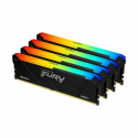 Kingston FURY Beast RGB - DDR4 - kit - 128 GB: 4 x 32 GB - DIMM 288-pin - 3600 MHz  /  PC4-28800 - CL18 - 1.35 V - unbuffered - non-ECC - black