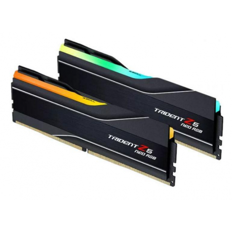 G.Skill Trident Z5 Neo RGB - DDR5 - kit - 32 GB: 2 x 16 GB - DIMM 288-pin - 6400 MHz  /  PC5-51200 - CL32 - 1.4 V - unbuffered - on-die ECC - matte black - 2