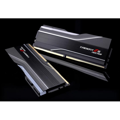 G.Skill Trident Z5 Neo RGB - DDR5 - kit - 32 GB: 2 x 16 GB - DIMM 288-pin - 6400 MHz  /  PC5-51200 - CL32 - 1.4 V - unbuffered - on-die ECC - matte black - 4
