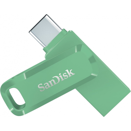 SanDisk Ultra Dual Drive Go - USB flash drive - 128 GB - USB 3.2 Gen 1  /  USB-C - absinthe green - 0