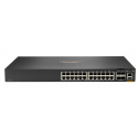 HPE Aruba 6200F 24G Class4 PoE 4SFP+ 370W Switch - Switch - Max. Stacking Distance 10 kms - L3 - Managed - 24 x 10 / 100 / 1000 (PoE+) + 4 x 1 Gigabit  /  10 Gigabit SFP+ (uplink) - rack-mountable - PoE+ (370 W) - BTO