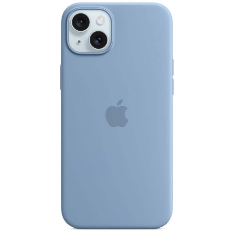 Apple - Back cover for mobile phone - MagSafe compatibility - silicone - winter blue - for iPhone 15 - 30