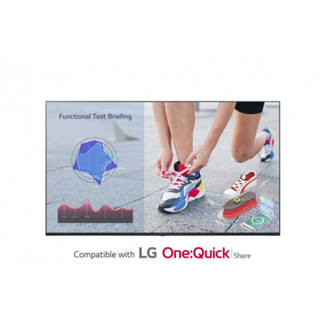 LG 55UL3J-M - 55" Diagonal Class UL3J Series LED-backlit LCD display - digital signage with Integrated Pro:Idiom - webOS - 4K UHD (2160p) 3840 x 2160 - Direct LED - ash blue - 0