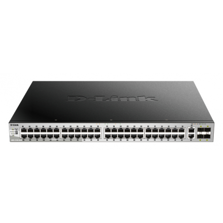 D-Link DGS 3130-54PS - Switch - L3 Lite - Managed - 48 x 10 / 100 / 1000 (PoE) + 2 x 10 Gigabit Ethernet + 4 x 10 Gigabit SFP+ (370 W) - 0