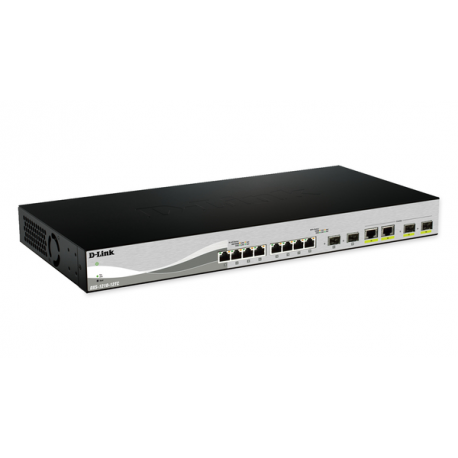 D-Link DXS 1210-12SC - Switch - smart - 10 x 10 Gigabit SFP+ + 2 x combo 10 Gigabit SFP+ / RJ-45 - desktop, rack-mountable - 0