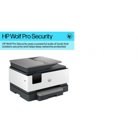 HP Officejet Pro 9120b All-in-One - Multifunction printer - colour - ink-jet - Legal (216 x 356 mm) (original) - A4 / Legal (media) - up to 19 ppm (copying) - up to 20 ppm (printing) - 250 sheets - 33.6 Kbps - USB 2.0, LAN, Wi-Fi(n), USB host - 27
