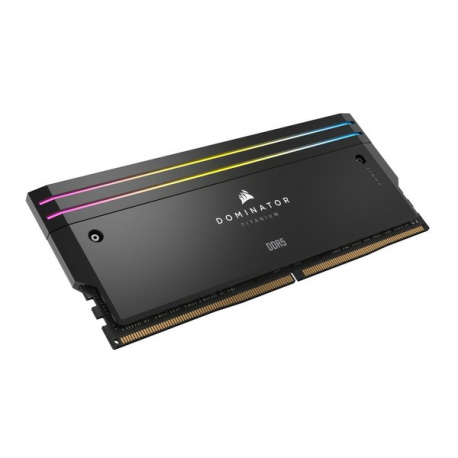 CORSAIR Dominator Titanium RGB - DDR5 - kit - 64 GB: 2 x 32 GB - DIMM 288-pin - 6400 MHz  /  PC5-51200 - CL32 - 1.4 V - unbuffered - black - 1