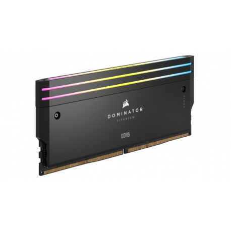 CORSAIR Dominator Titanium RGB - DDR5 - kit - 64 GB: 2 x 32 GB - DIMM 288-pin - 6400 MHz  /  PC5-51200 - CL32 - 1.4 V - unbuffered - black - 2