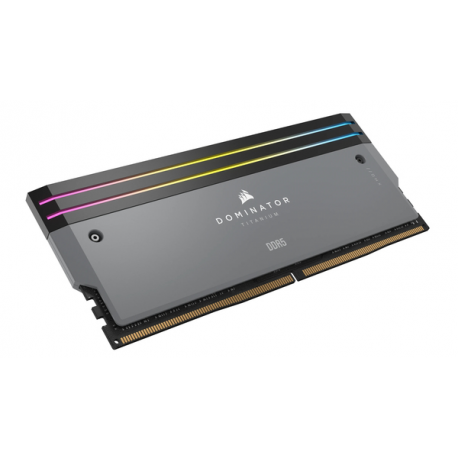 CORSAIR Dominator Titanium RGB - DDR5 - kit - 64 GB: 2 x 32 GB - DIMM 288-pin - 3000 MHz  /  PC5-48000 - CL30 - 1.4 V - unbuffered - non-ECC - grey - 10