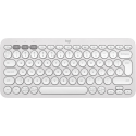Logitech Pebble Keys 2 K380s - Keyboard - wireless - Bluetooth LE - QWERTY - US International - tonal white