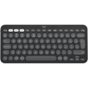 Logitech Pebble Keys 2 K380s - Keyboard - wireless - Bluetooth LE - QWERTY - US International - tonal graphite