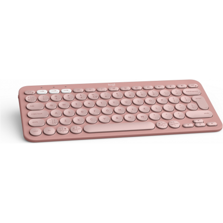 Logitech Pebble Keys 2 K380s - Keyboard - wireless - Bluetooth LE - QWERTY - US International - tonal rose - 2