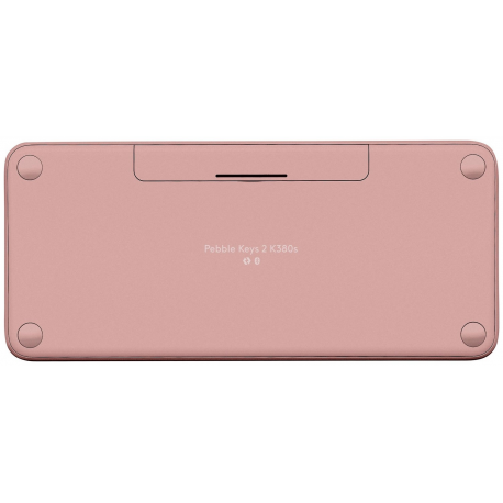 Logitech Pebble Keys 2 K380s - Keyboard - wireless - Bluetooth LE - QWERTY - US International - tonal rose - 4