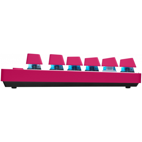 Logitech G PRO X TKL - Keyboard - backlit - Bluetooth, 2.4 GHz - QWERTY - US International - key switch: Tactile - pink - 2