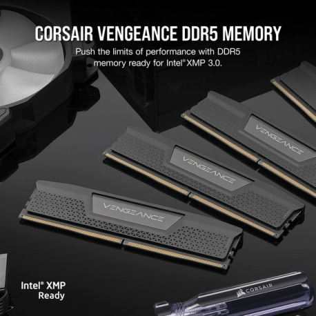 CORSAIR Vengeance - DDR5 - kit - 96 GB: 2 x 48 GB - DIMM 288-pin - 6800 MHz  /  PC5-54400 - CL40 - 1.4 V - black - 5
