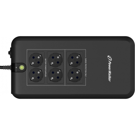 POWERWALKER VFD 800 APFC FR UPS Standby/Off-line 800VA 4x FR +2x FR OUT Listwa - 1