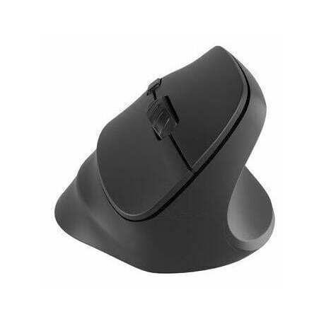 Natec CRAKE 2 - Vertical mouse - ergonomic - right-handed - optical - 6 buttons - wireless - 2.4 GHz, Bluetooth 5.0 - USB wireless receiver - black - 2