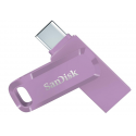 SanDisk Ultra Dual Drive Go - USB flash drive - 256 GB - USB 3.2 Gen 1 / USB-C - lavender