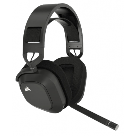 CORSAIR Gaming HS80 MAX WIRELESS - Headset - full size - 2.4 GHz - wireless - USB - steel grey - 3