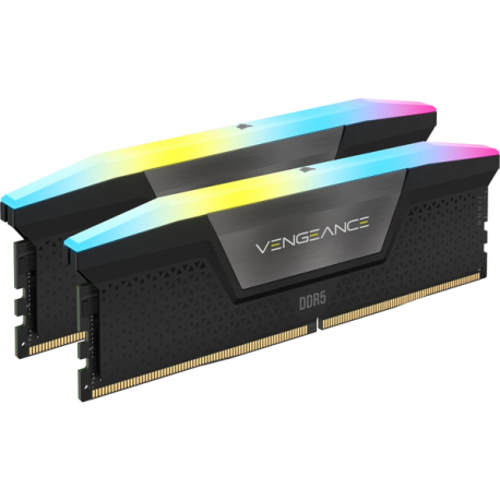 CORSAIR Vengeance RGB - DDR5 - kit - 96 GB: 2 x 48 GB - DIMM 288-pin - 6800 MHz  /  PC5-54400 - CL40 - 1.4 V - unbuffered - on-die ECC - black - 0